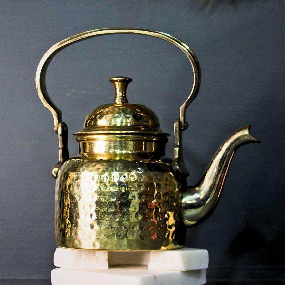 Brass Ketli – 7 Inch Traditional Tea Pot
